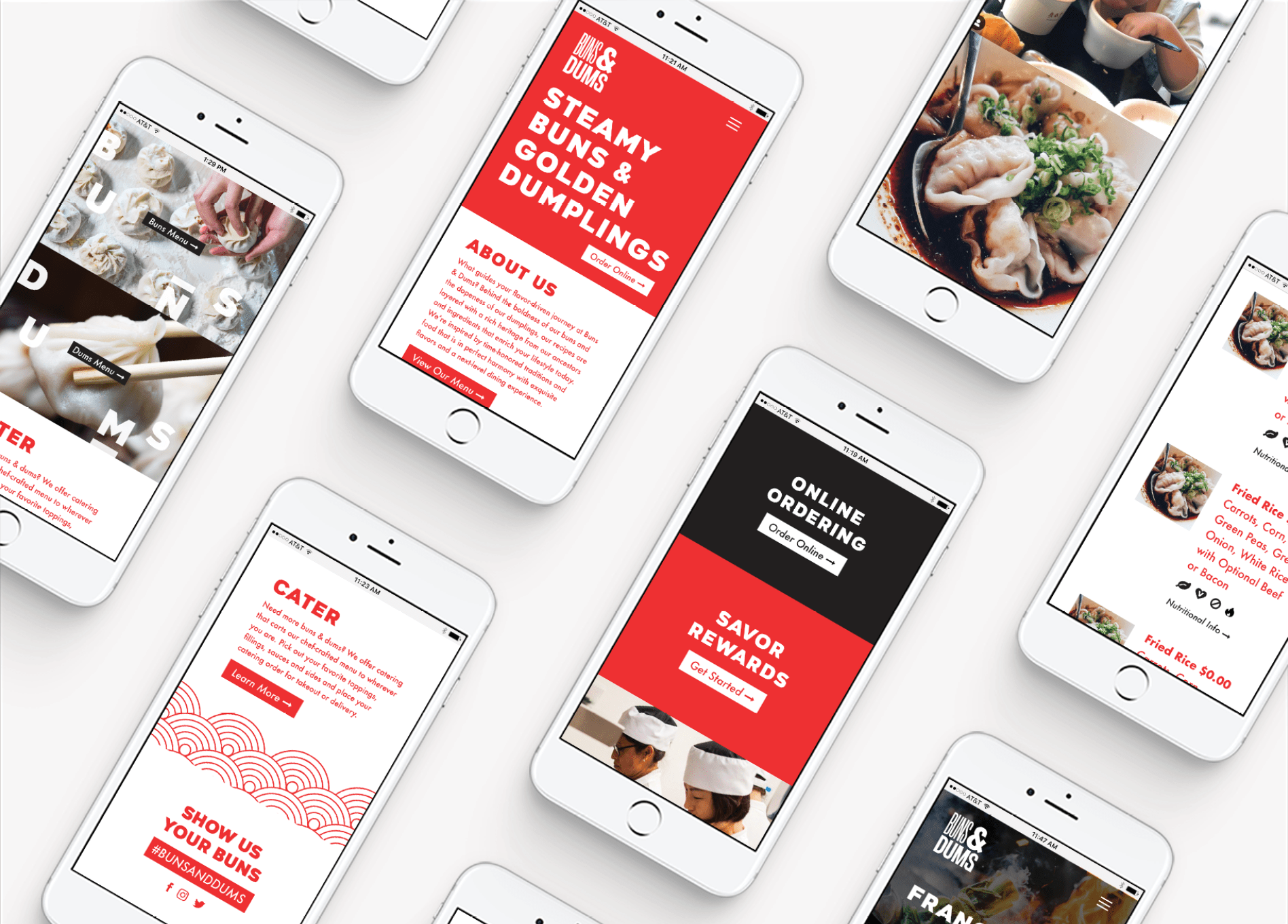 asian restaurant mobile web design