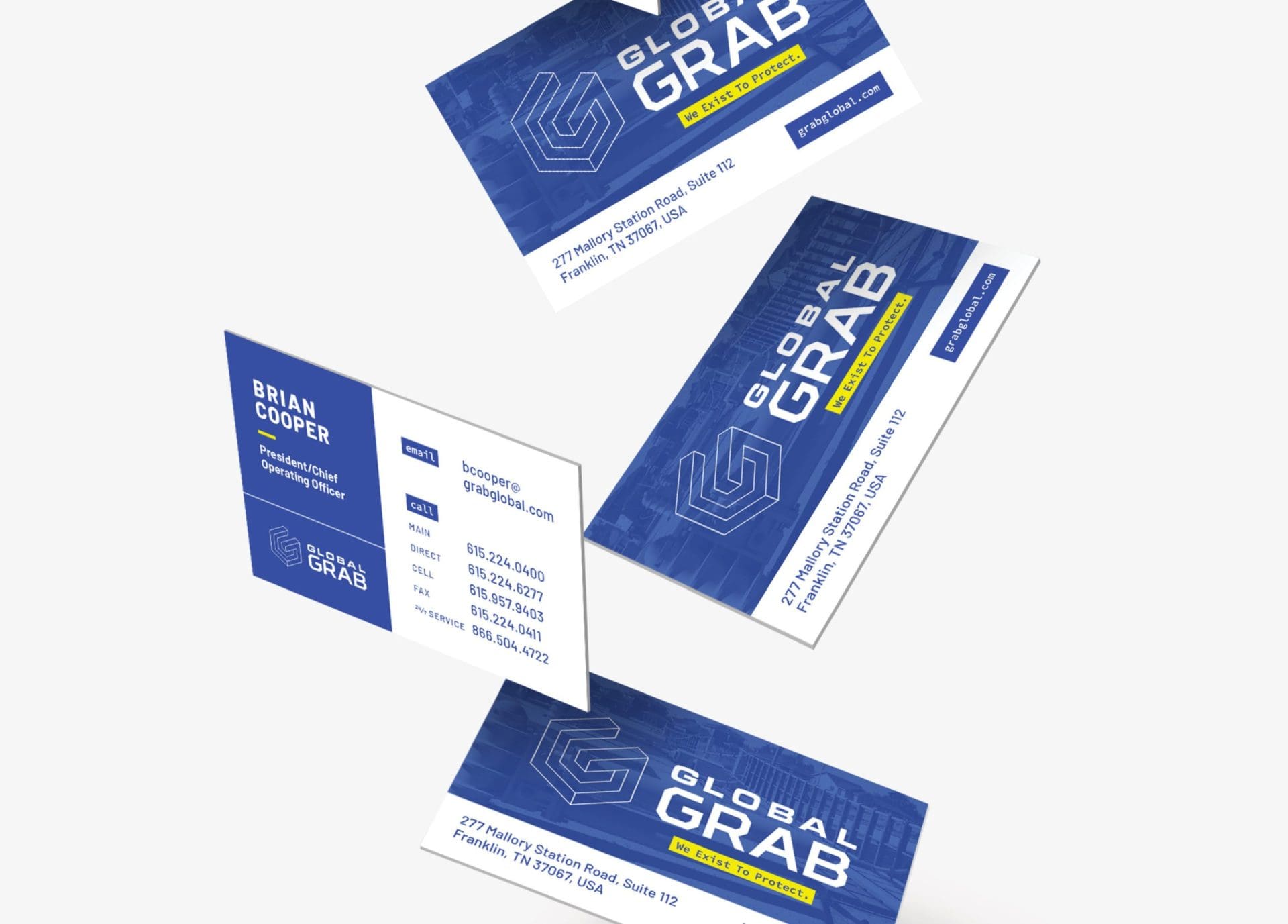 corporate brand business cards