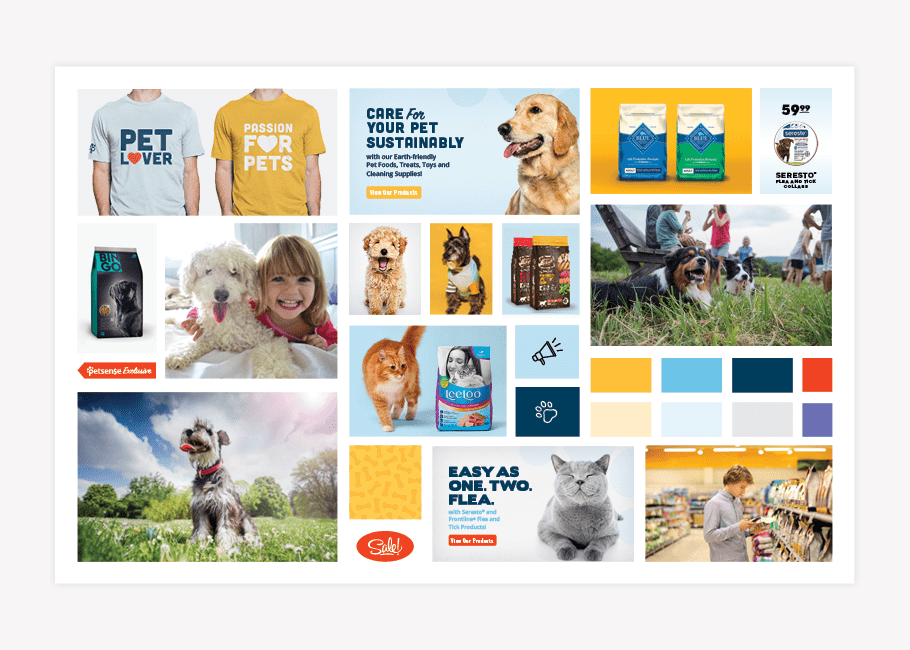 pet supply retailer visual brand direction