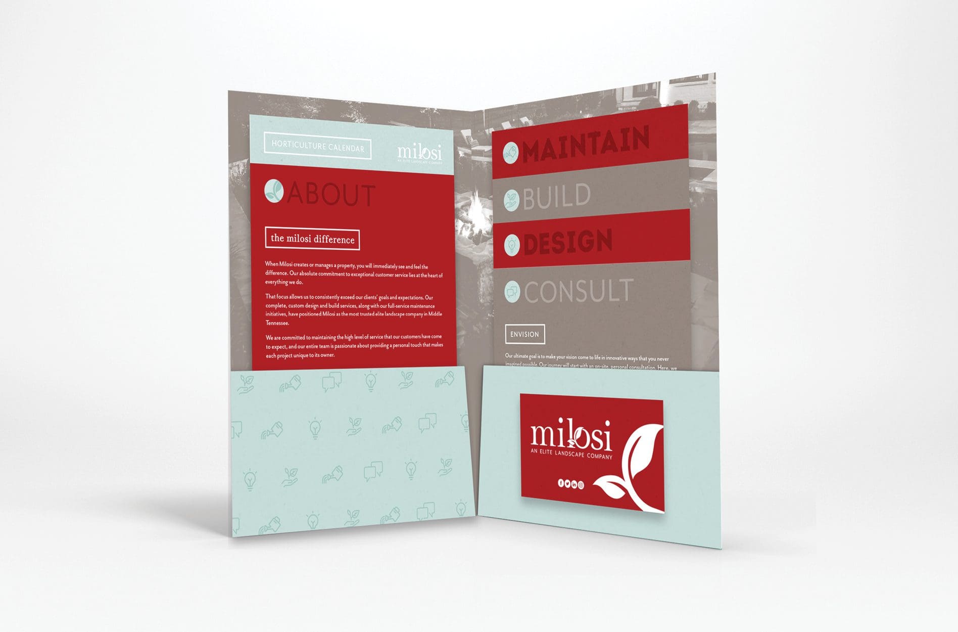 promotional folder design