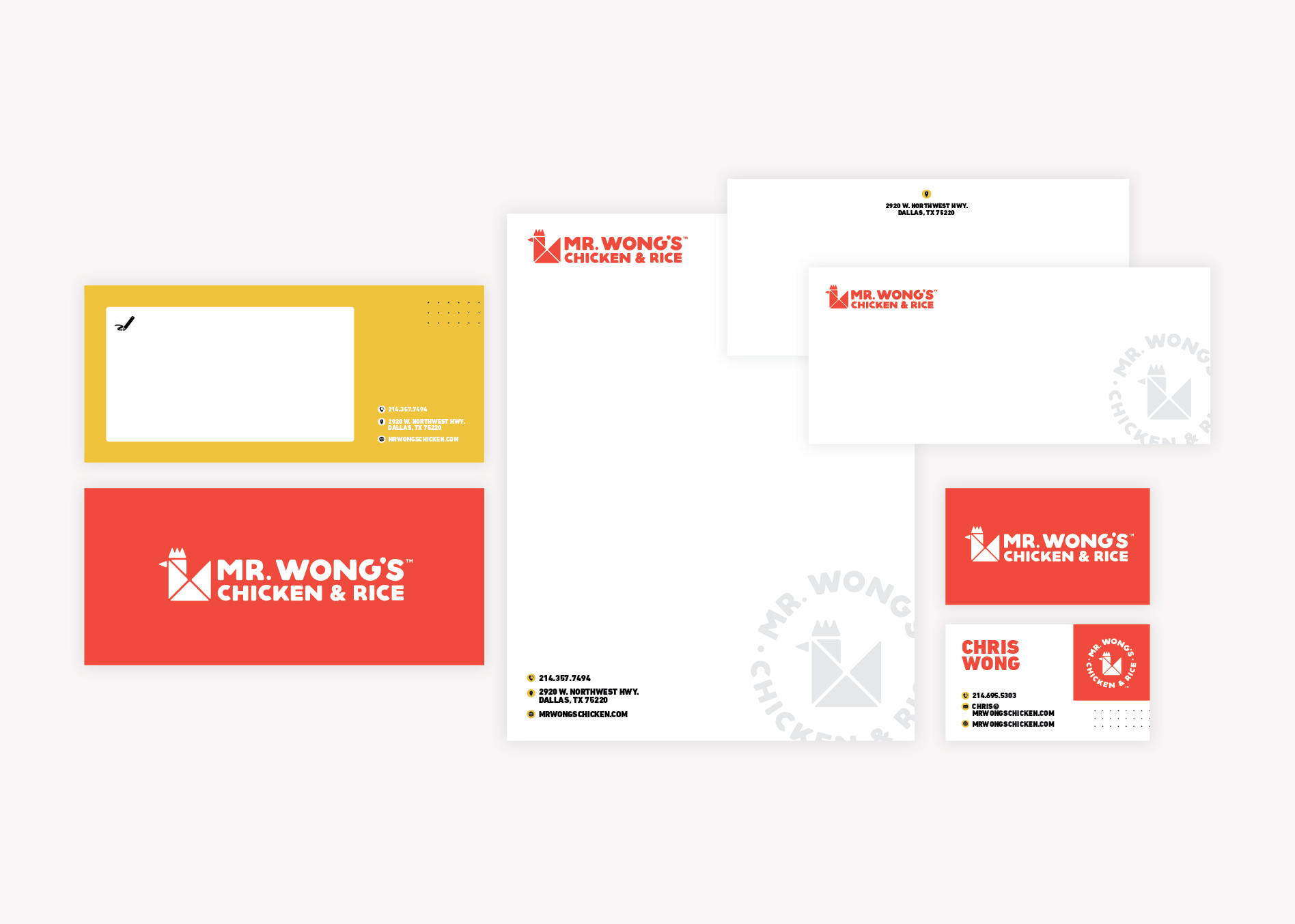 restaurant stationery package design