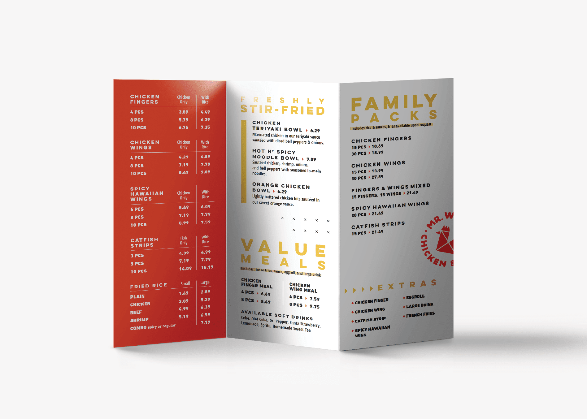 restaurant to go menu design