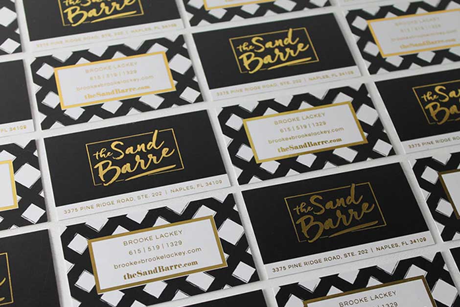 Gold Foil Business Cards