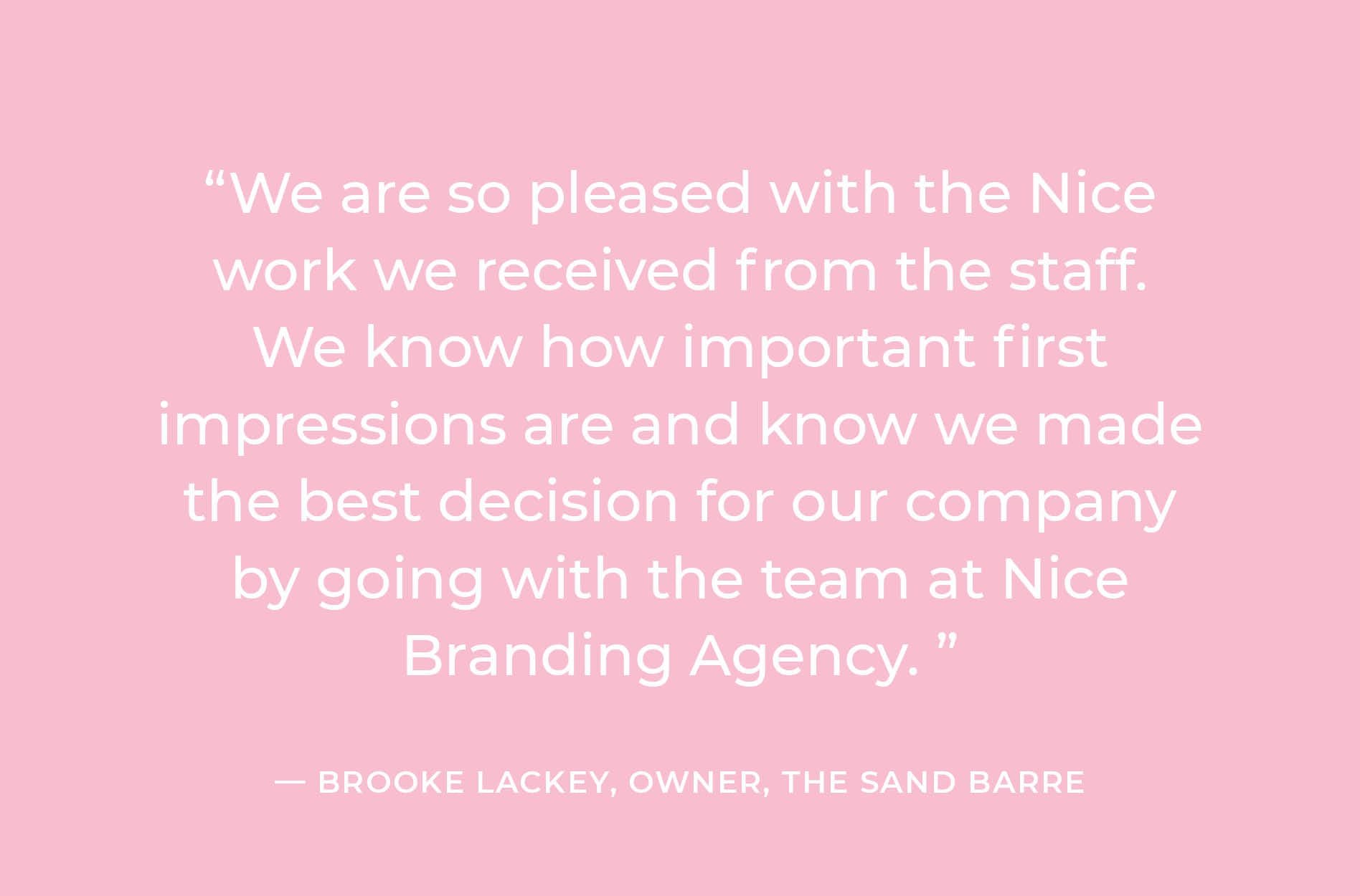 top branding agency client testimonial