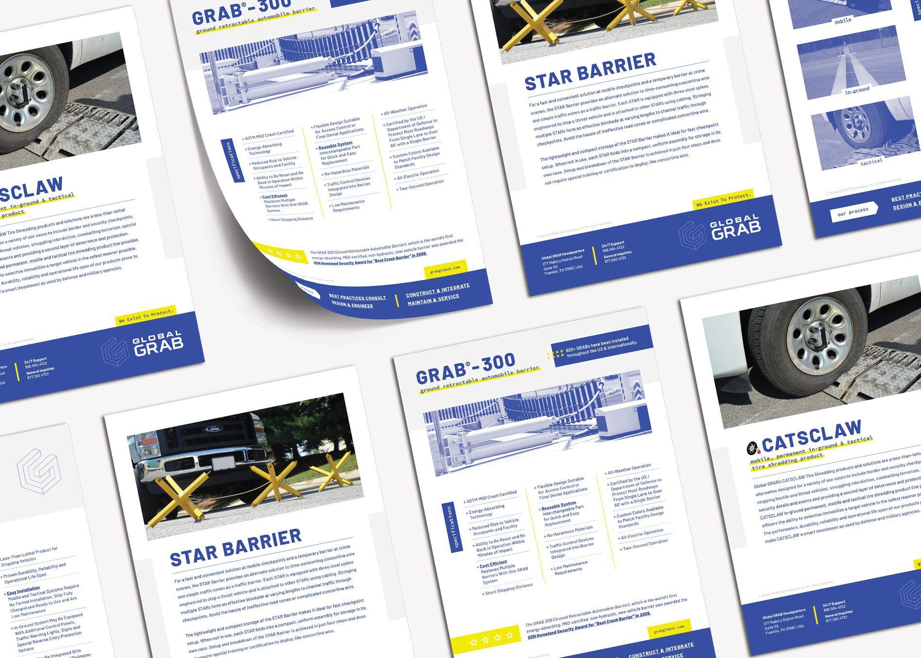 business marketing product sheets