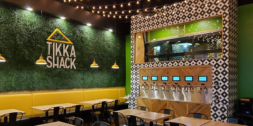 restaurant marketing, tikka shack interior branding
