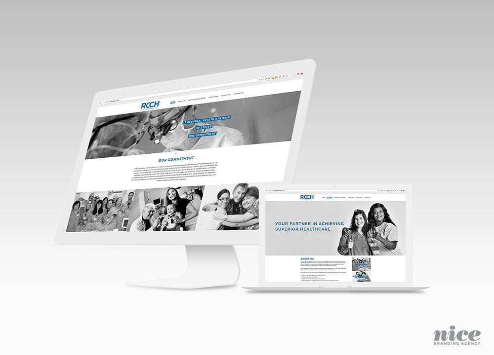 healthcare company website design