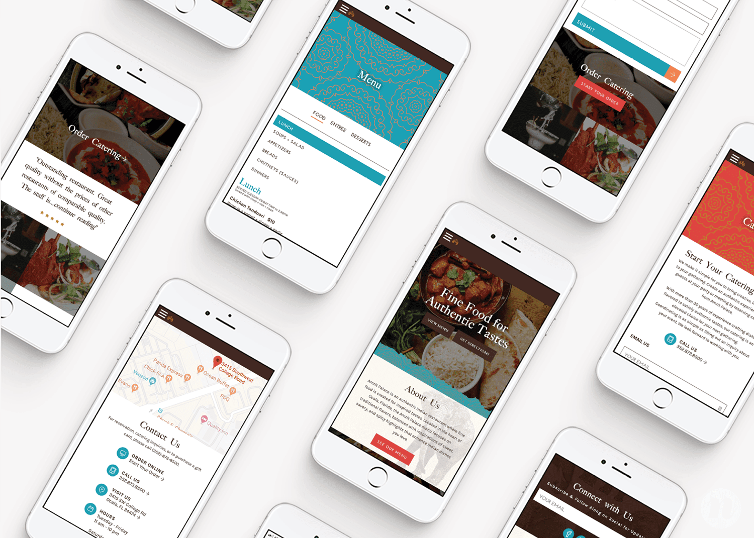 restaurant mobile friendly website design