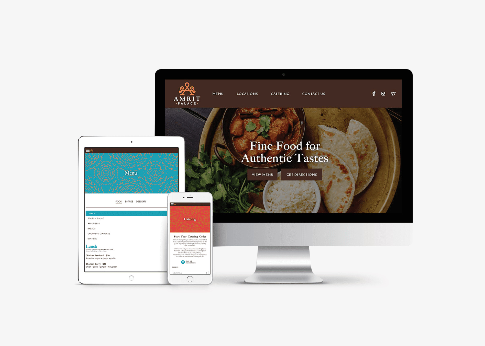 restaurant responsive website design
