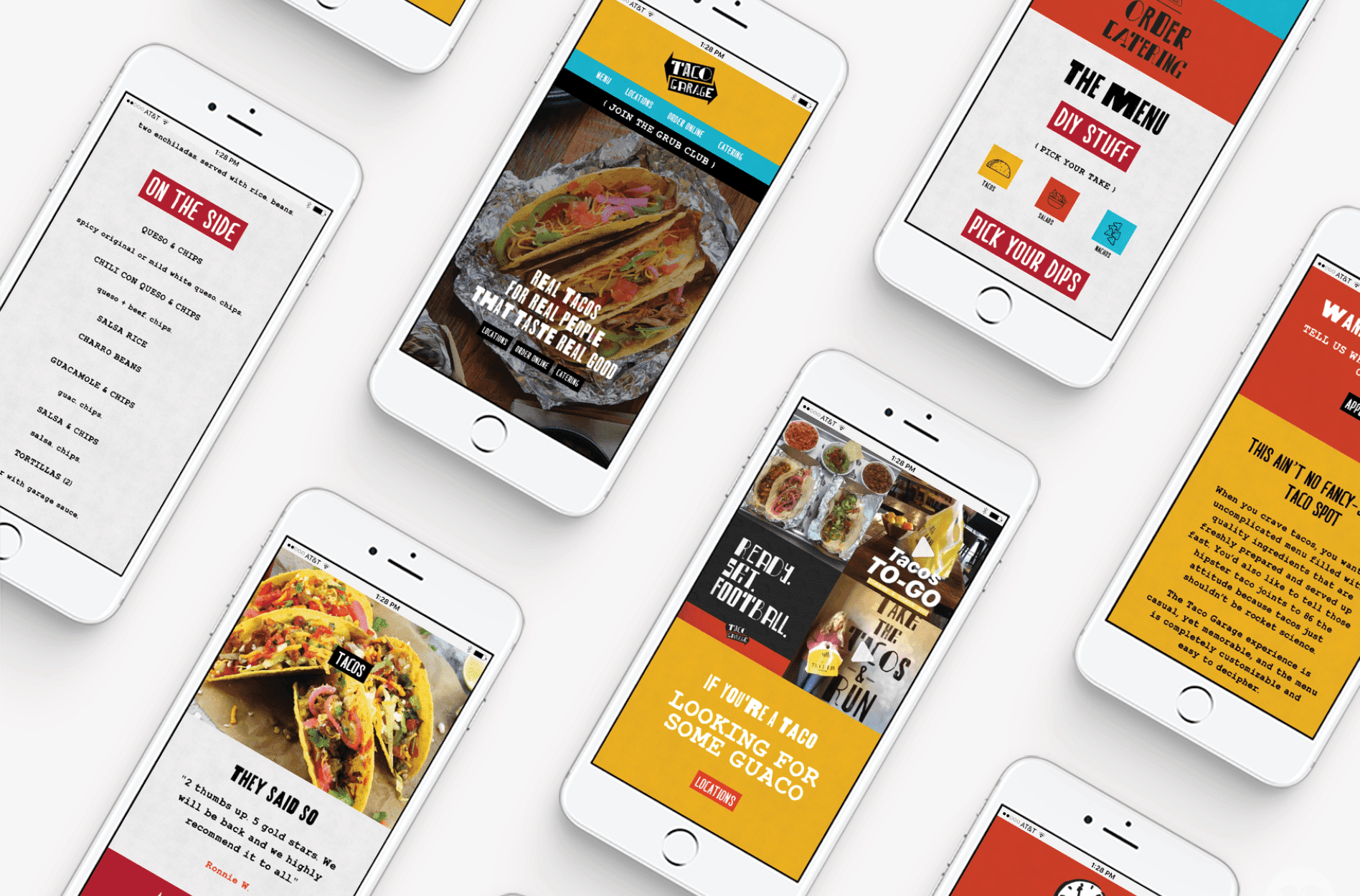 restaurant taco mobile website