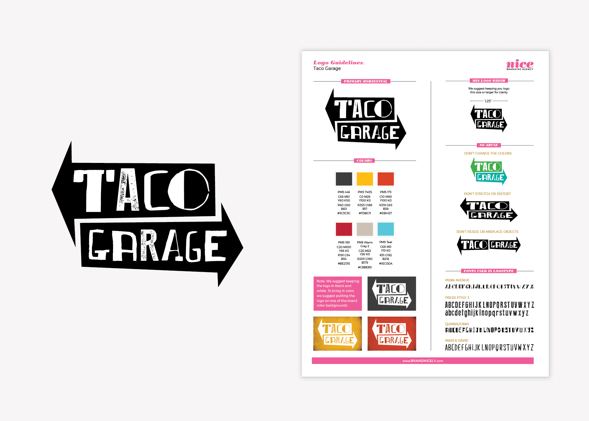 taco restaurant logo guidelines