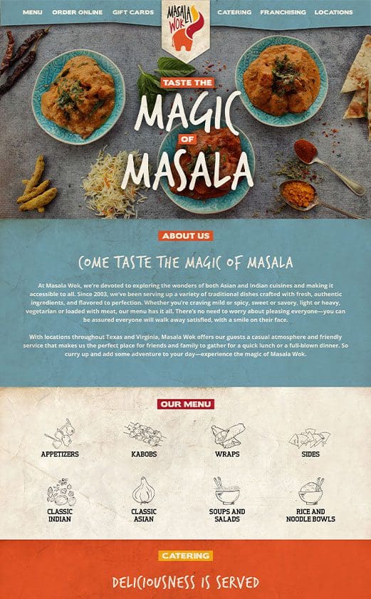 Masala Wok - Nashville Restaurant Branding